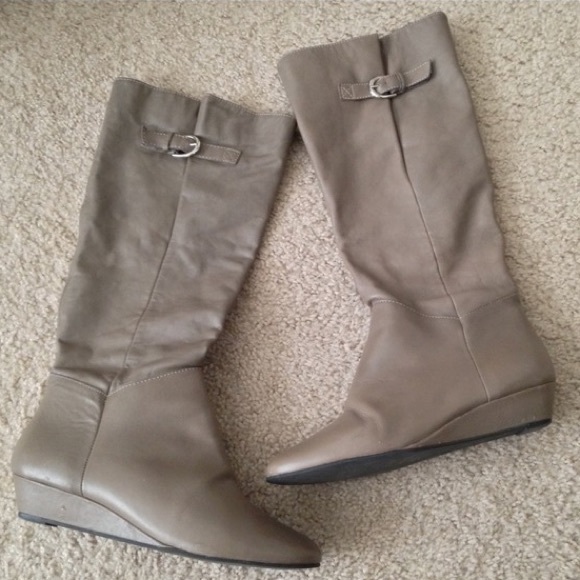Steven By Steve Madden Shoes - Steve Madden Intyce Wedge Riding Boots 8.5